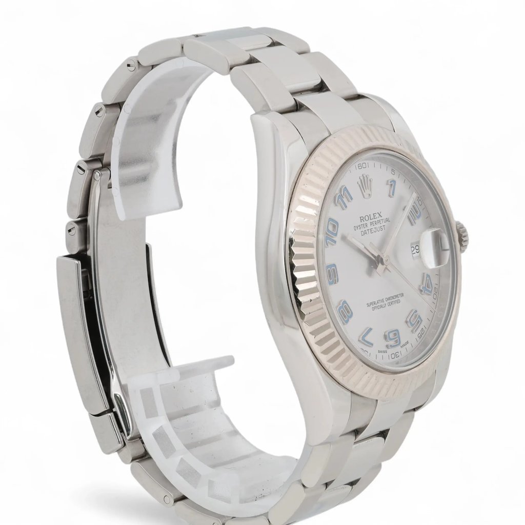 View Of Opposite Crown Facing Side Of Rolex 116334 Stainless Steel Watch Pre Owned Condition