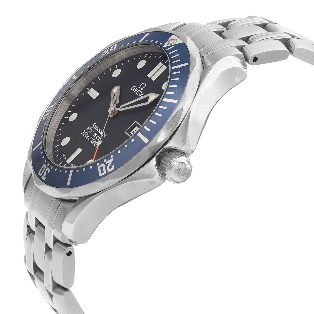 View Of Crown Facing Side Of OMEGA 2531.80.00 Stainless Steel Watch Pre Owned Condition