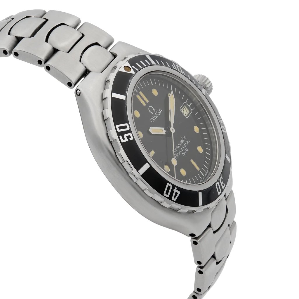 View Of Opposite Crown Facing Side Of OMEGA 396.1052 Stainless Steel Watch Pre Owned Condition