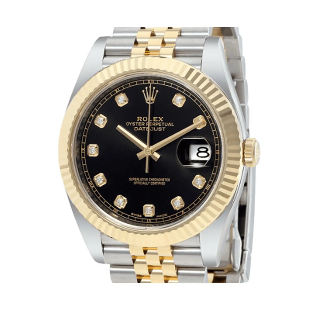 Up Close Front Facing Picture Of Rolex 126333 Stainless Steel Watch Unworn Condition