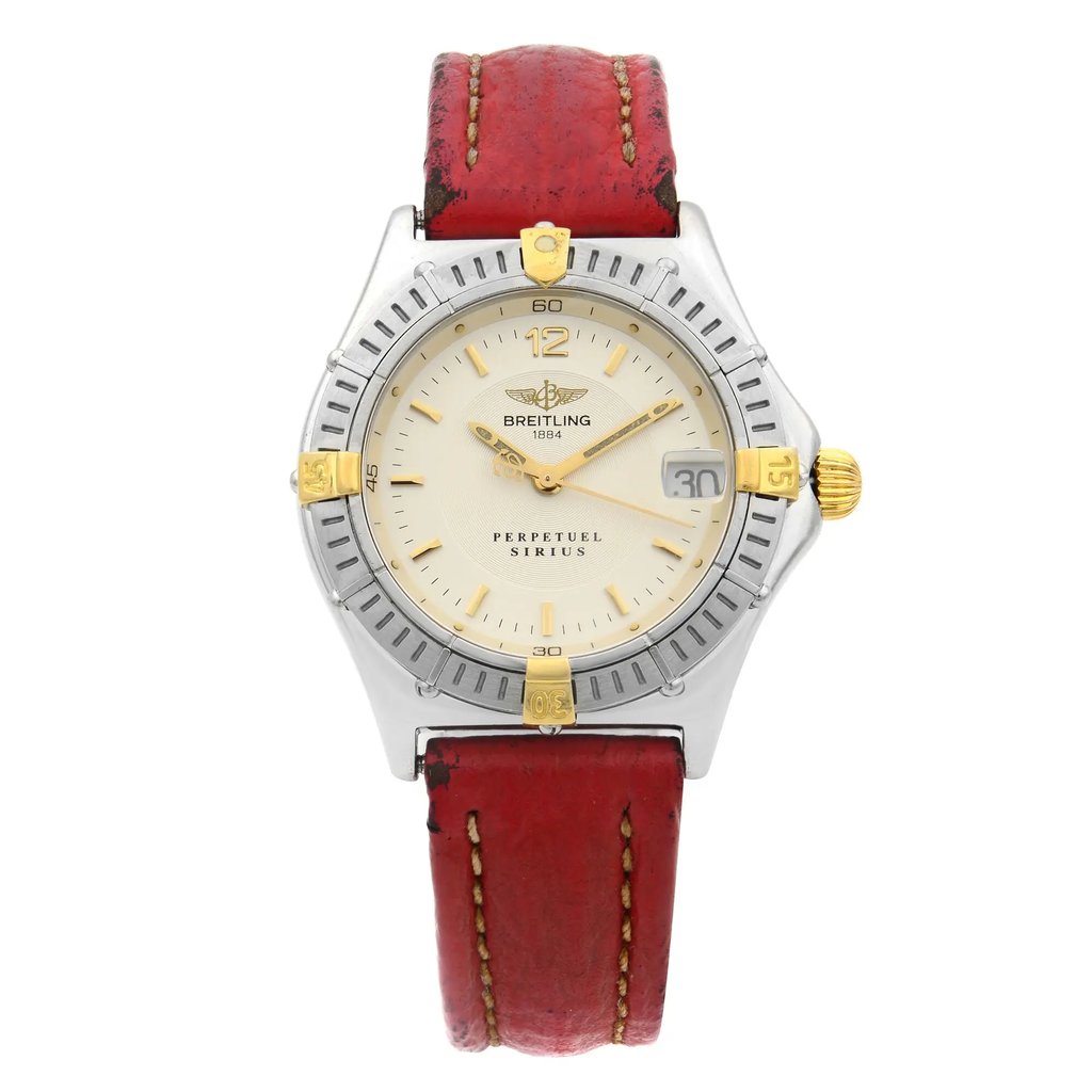 Front Full View Of Breitling B60622 Stainless Steel Watch Pre Owned Condition {Product Condition}