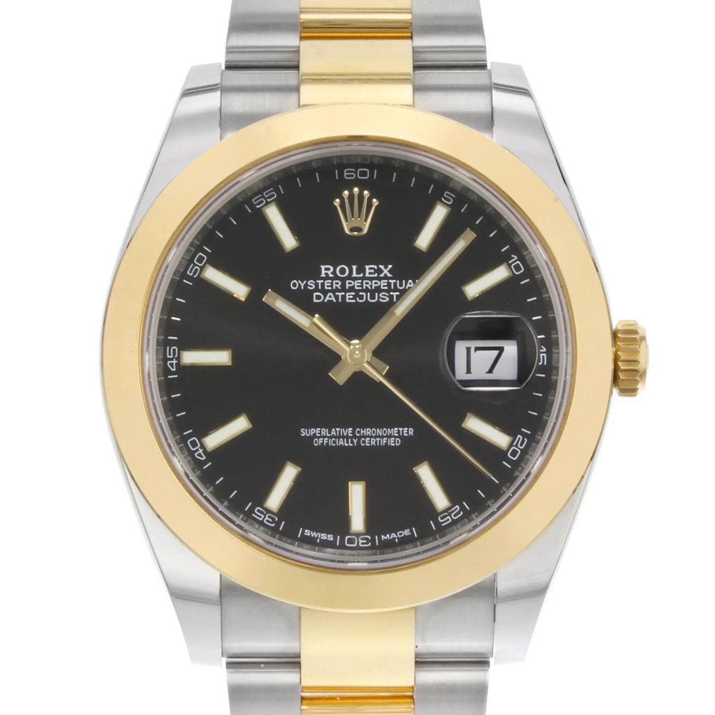 Up Close Front Facing Picture Of Rolex 126303 Stainless Steel Watch Unworn Condition