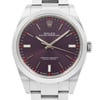 Up Close Front Facing Picture Of Rolex 114300 Stainless Steel Watch Pre Owned Condition
