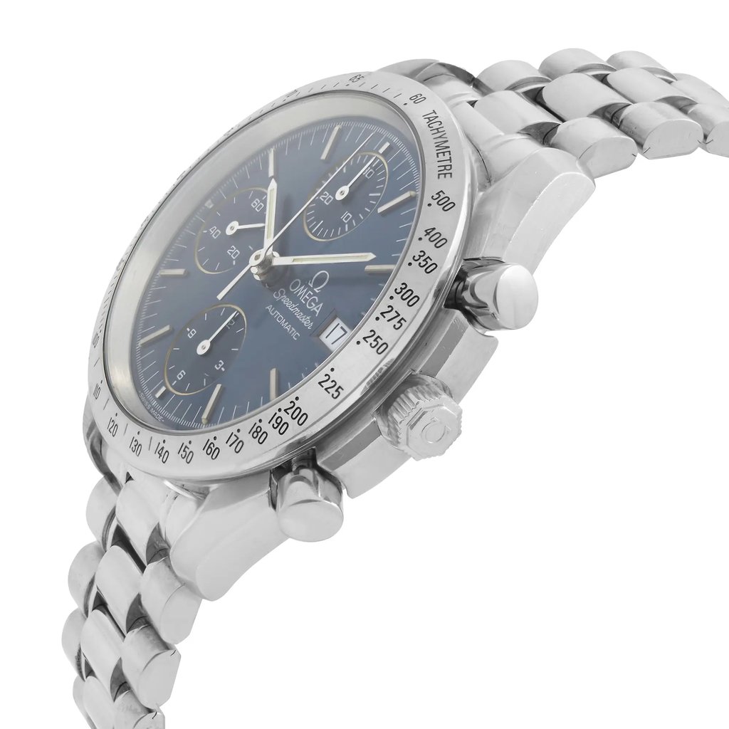 View Of Crown Facing Side Of OMEGA 3511.80.00 Stainless Steel Watch Pre Owned Condition