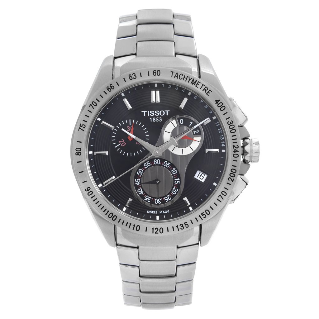 Front Full View Of Tissot T024.417.11.051.00  Stainless Steel Watch New With Defects Condition {Product Condition}
