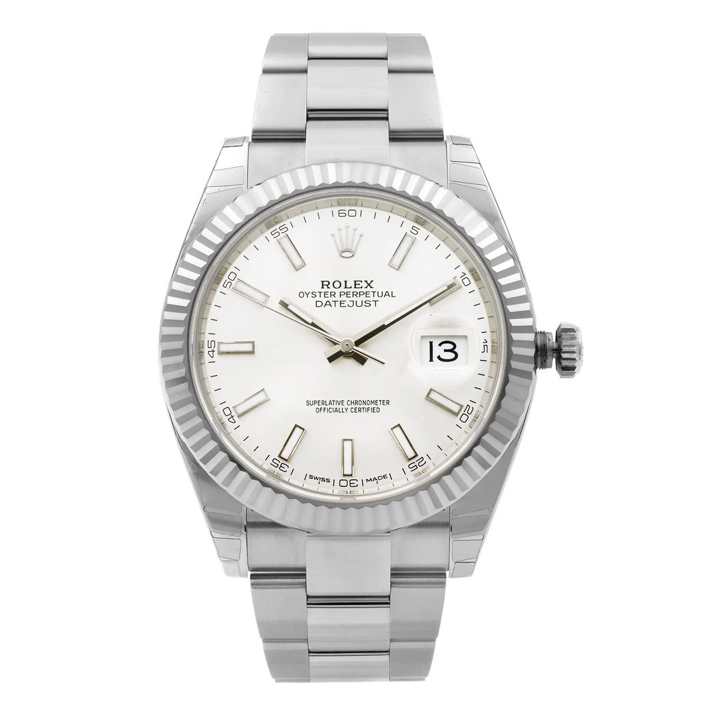 Front Full View Of Rolex 126334 Stainless Steel Watch Unworn Condition {Product Condition}