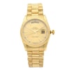 Front Full View Of Rolex 118238 Gold 18kt Watch Pre Owned Condition {Product Condition}