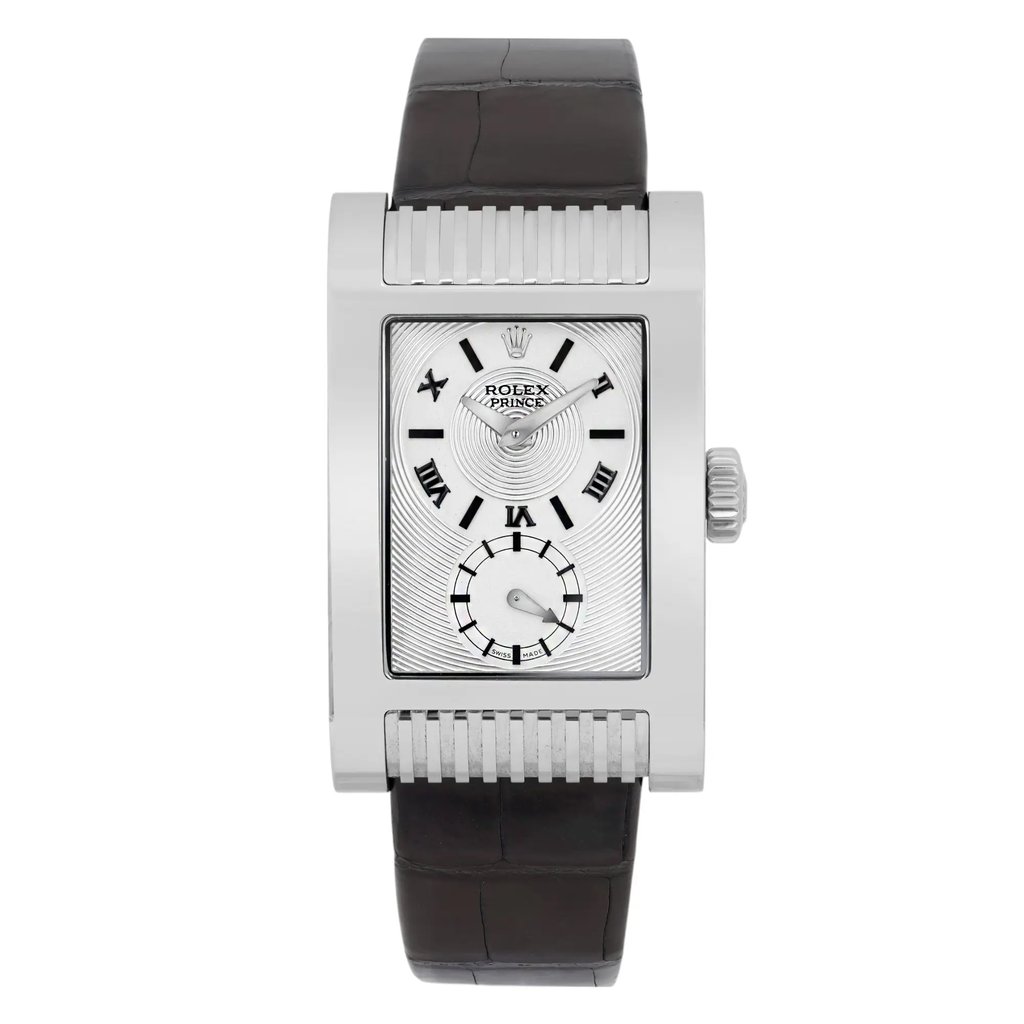 Front Full View Of Rolex 5441 White Gold Watch Pre Owned Condition Excellent