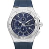 Up Close Front Facing Picture Of TechnoMarine 111004 Stainless Steel Watch Display Model Condition