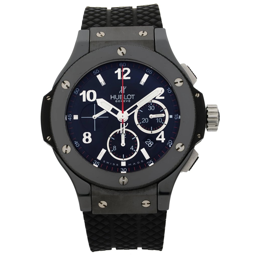 Front Full View Of Hublot 342.CX.130.RX Ceramic Watch Pre Owned Condition {Product Condition}