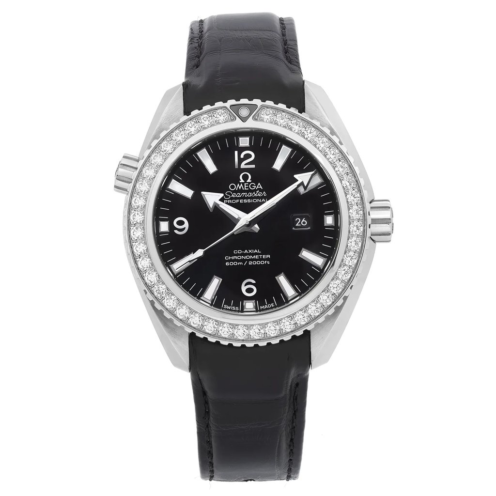 Front Full View Of OMEGA 232.18.38.20.01.001 Stainless Steel Watch Display Model Condition Excellent