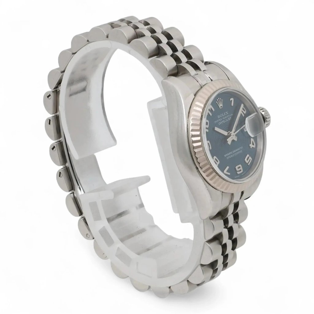 View Of Opposite Crown Facing Side Of Rolex  179174 Stainless Steel Watch Pre Owned Condition