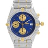 Up Close Front Facing Picture Of Breitling B13050.1 Stainless Steel Watch Pre Owned Condition
