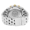 Back View Of Solid Back Case And Closed Stainless Steel Band Of Breitling B13050.1 Watch Pre Owned Condition