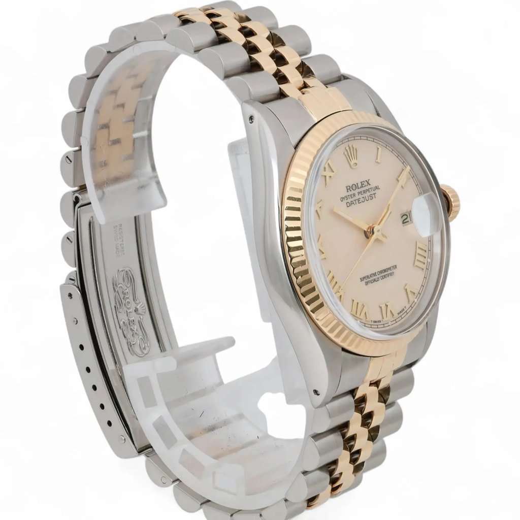 View Of Opposite Crown Facing Side Of Rolex 16013 Stainless Steel Watch Pre Owned Condition