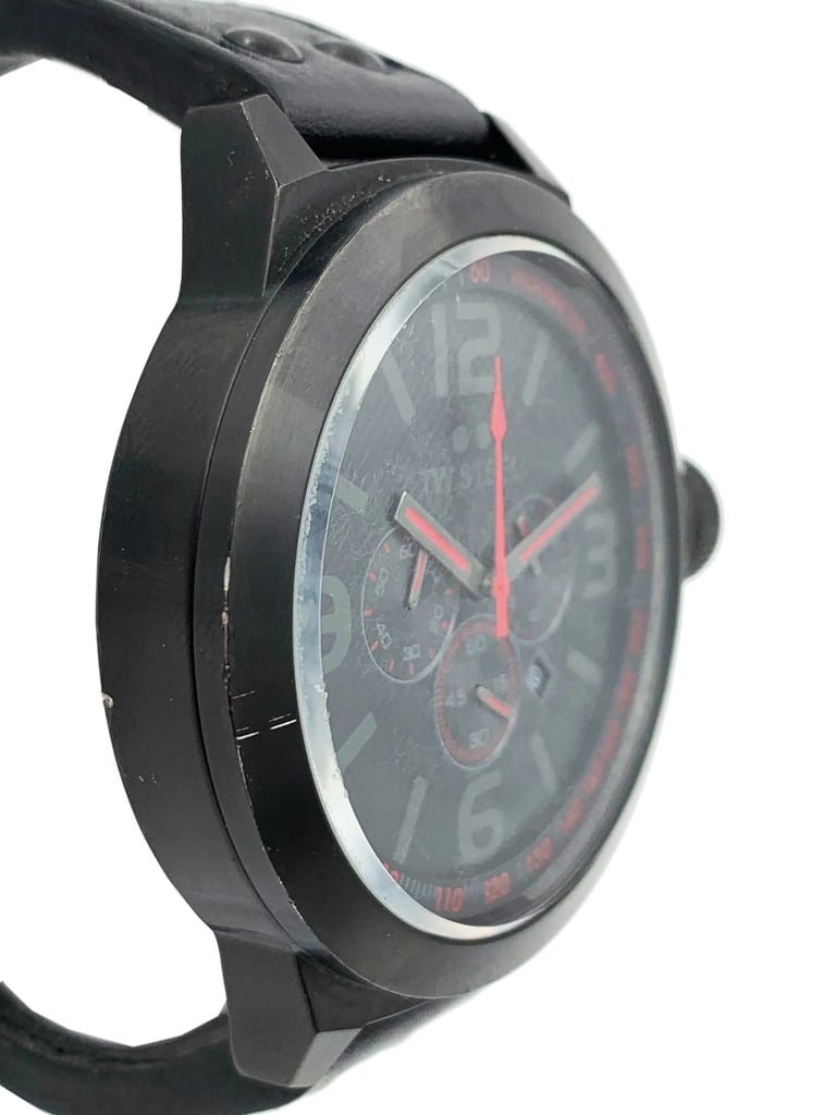 View Of Opposite Crown Facing Side Of TW Steel TW903 Stainless Steel Watch Pre Owned Condition
