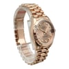 View Of Opposite Crown Facing Side Of Rolex 278275 Rose Gold Watch New Condition