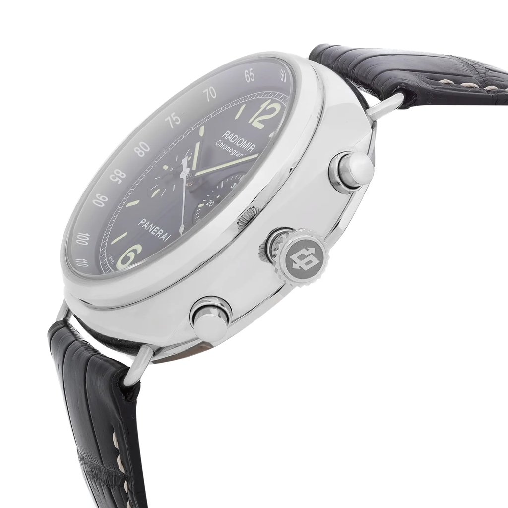 View Of Crown Facing Side Of Panerai PAM00288 Stainless Steel Watch Pre Owned Condition