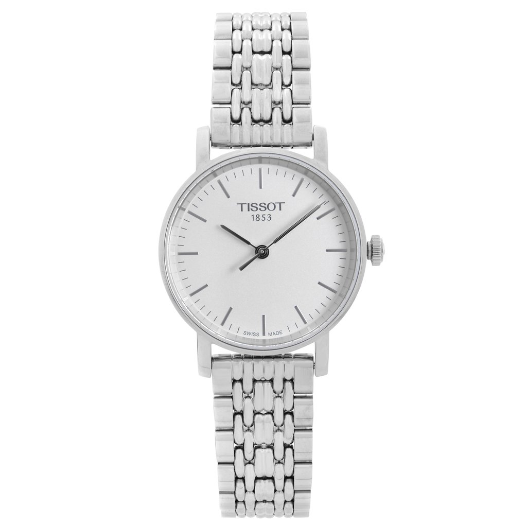Front Full View Of Tissot T109.210.11.031.00 Stainless Steel Watch Display Model Condition {Product Condition}