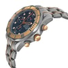 View Of Crown Facing Side Of OMEGA 2296.80.00 Titanium Watch Pre Owned Condition