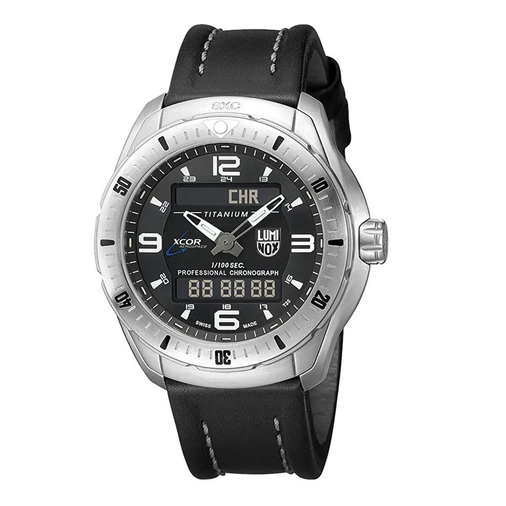 Front Full View Of Luminox XX.5241.XS Titanium Watch Unworn Condition {Product Condition}