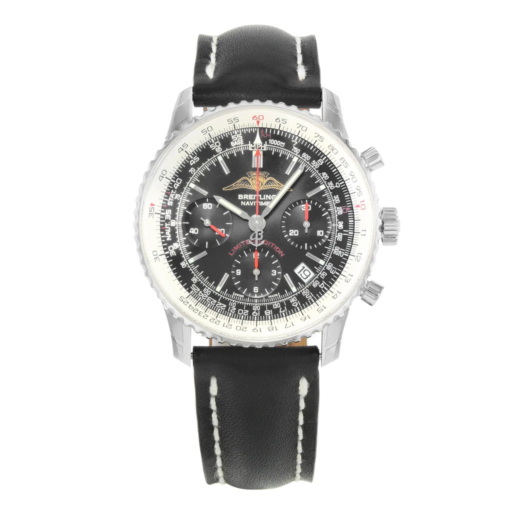 Front Full View Of Breitling A233222P/BD70 Stainless Steel Watch Pre Owned Condition {Product Condition}