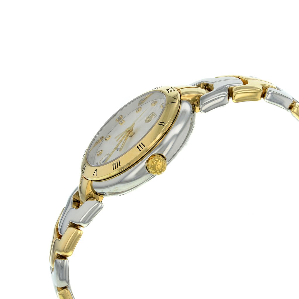 View Of Crown Facing Side Of TAG Heuer WAT1350.BB0957 Stainless Steel Watch Pre Owned Condition