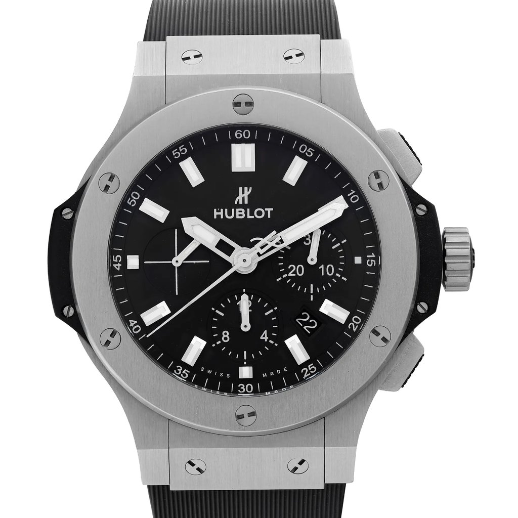 Up Close Front Facing Picture Of Hublot 301.SX.1170.RX Stainless Steel,Titanium Watch Pre Owned Condition