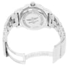 Back View Of {Caseback} Back Case And Open Stainless Steel Band Of Breitling A7438710/C849-157A Watch Display Model Condition