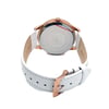 Back View Of Snap Back Case And Closed Leather Band Of hanow 16-4086.09.001 Watch New With Defects Condition
