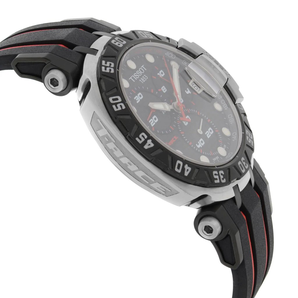 View Of Opposite Crown Facing Side Of Tissot T092.417.27.201.00 Stainless Steel Watch Pre Owned Condition