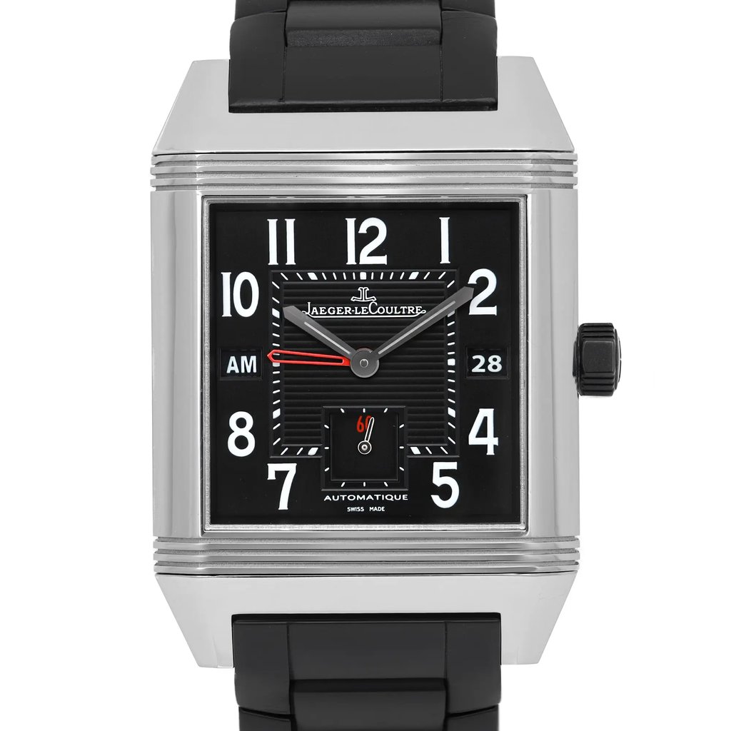 Up Close Front Facing Picture Of Jaeger-LeCoultre 230.8.77 Stainless Steel Watch Pre Owned Condition