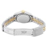 Back View Of Screwback Back Case And Open Stainless and Solid Gold Band Of Rolex 69173 Watch Pre Owned Condition