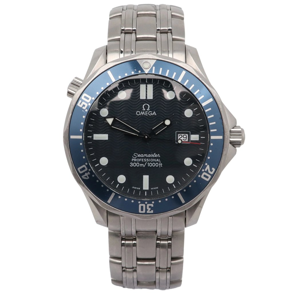 Front Full View Of OMEGA 2531.80.00 Stainless Steel Watch Pre Owned Condition {Product Condition}