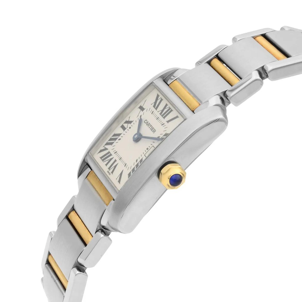 View Of Crown Facing Side Of Cartier W51012Q4 Stainless Steel Watch Pre Owned Condition
