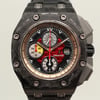 Up Close Front Facing Picture Of Audemars Piguet 26290IO Carbon Fiber Watch Pre Owned Condition