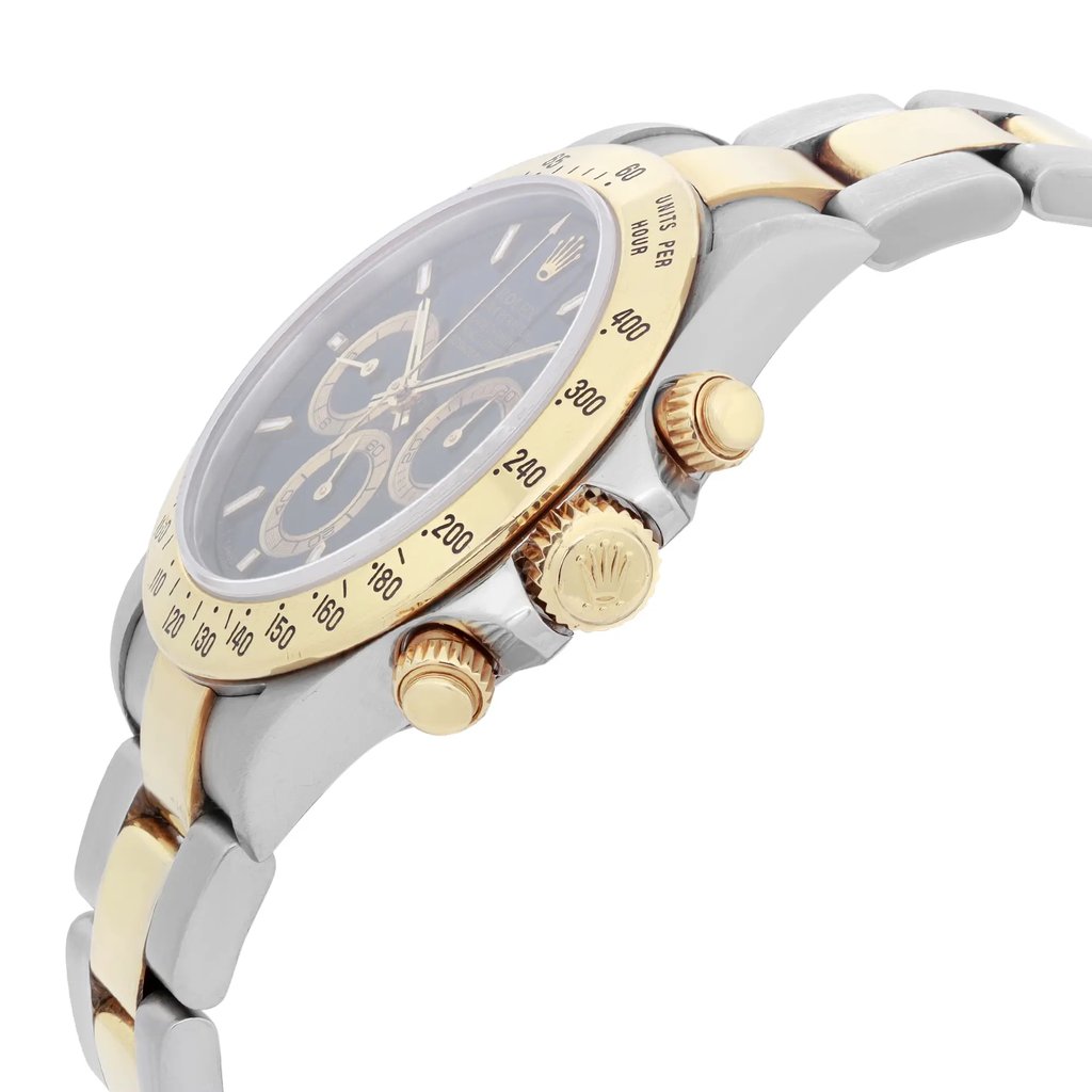 View Of Crown Facing Side Of Rolex 16523 Stainless Steel Watch Pre Owned Condition