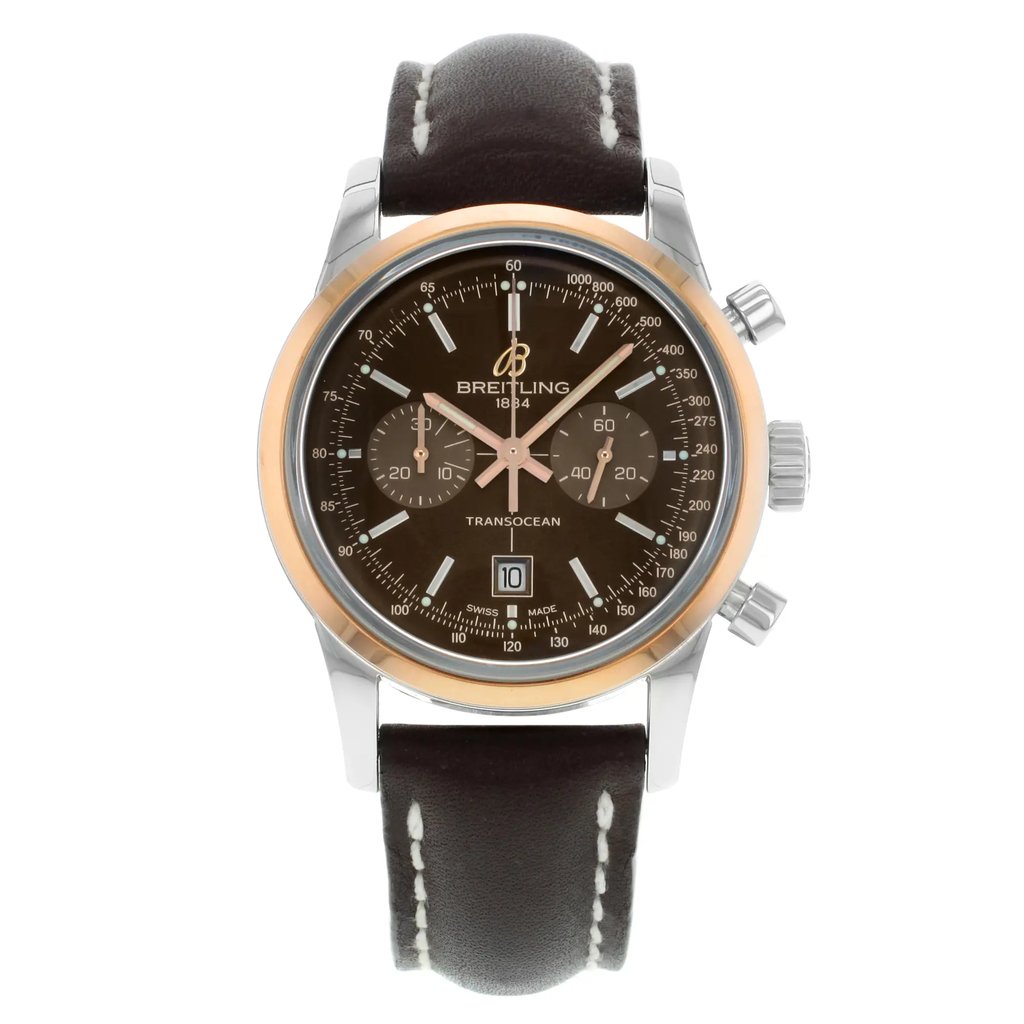 Front Full View Of Breitling U4131012/Q600-431x Stainless Steel Watch Pre Owned Condition {Product Condition}