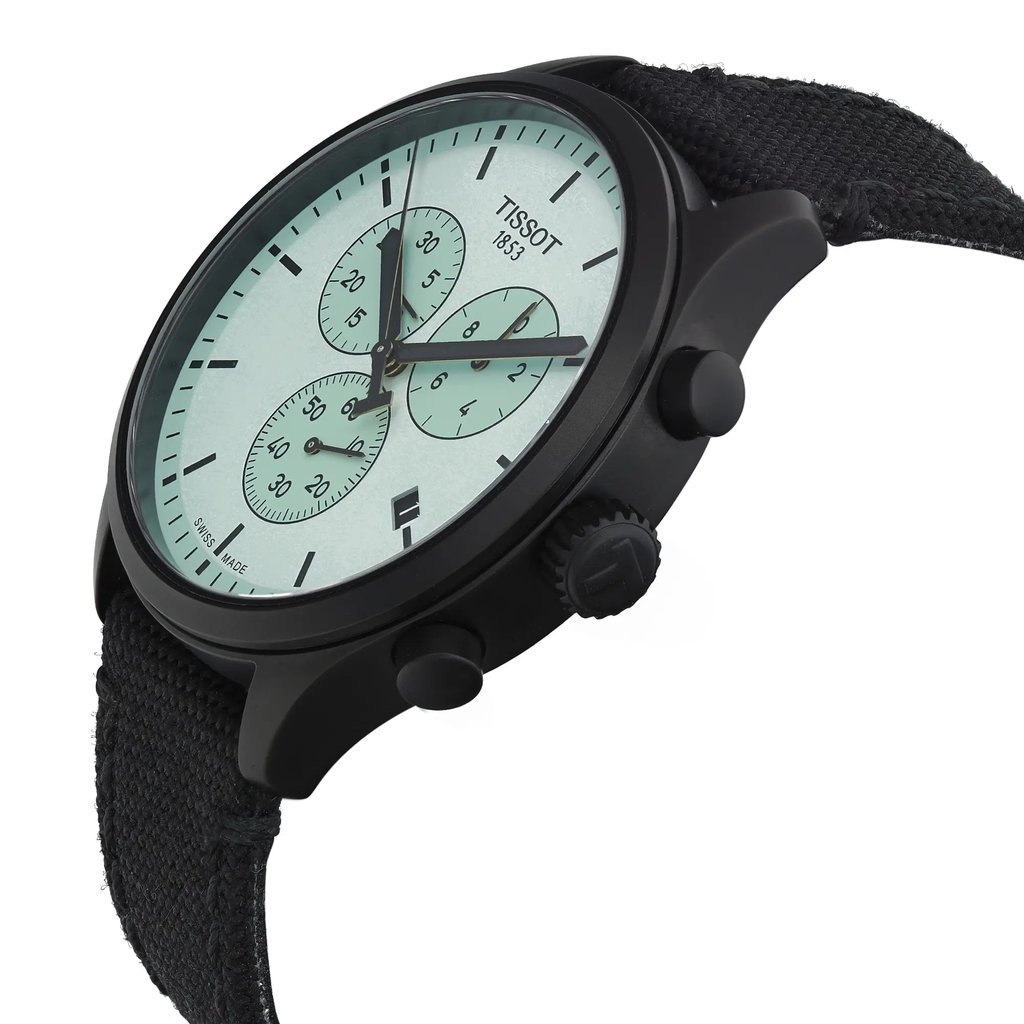 View Of Crown Facing Side Of Tissot T116.617.37.091.00 Stainless Steel Watch New With Defects Condition