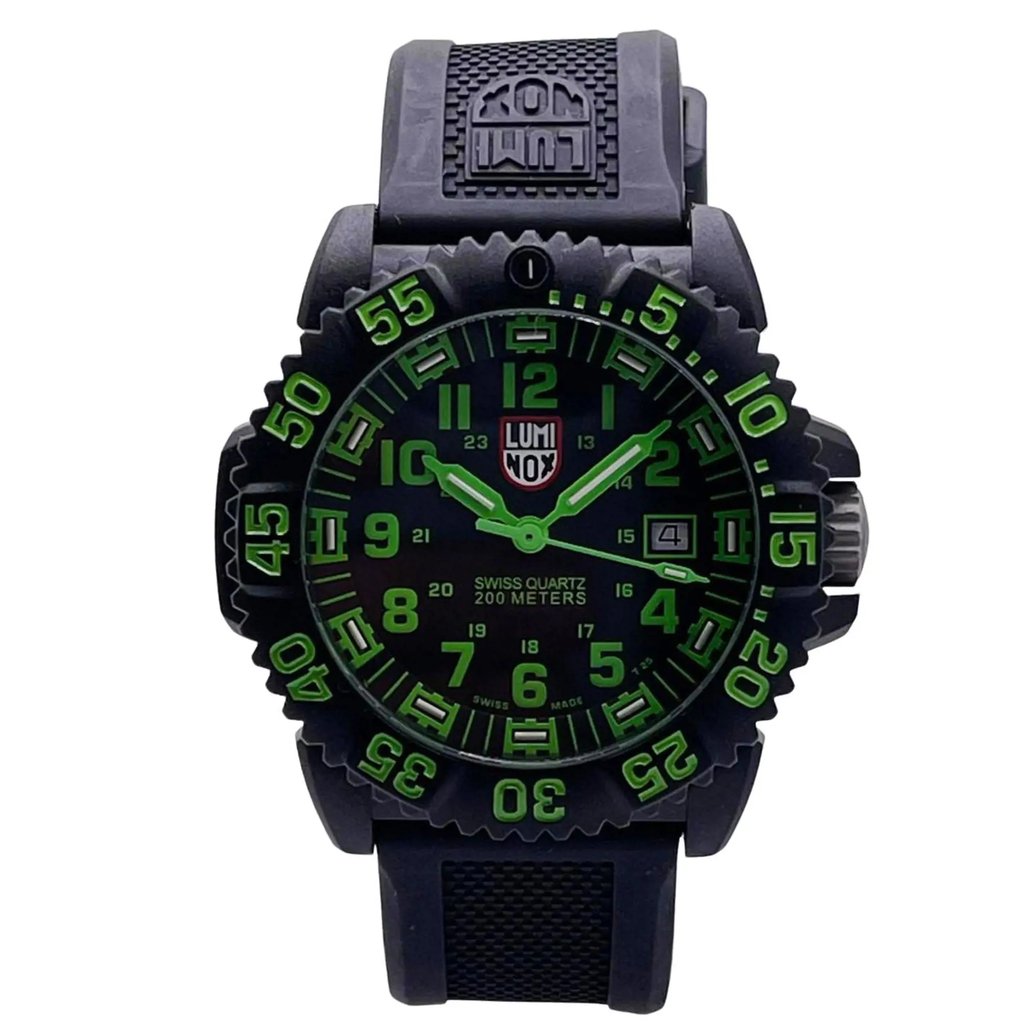 Front Full View Of Luminox XS.3067 Carbon Watch Pre Owned Condition Excellent