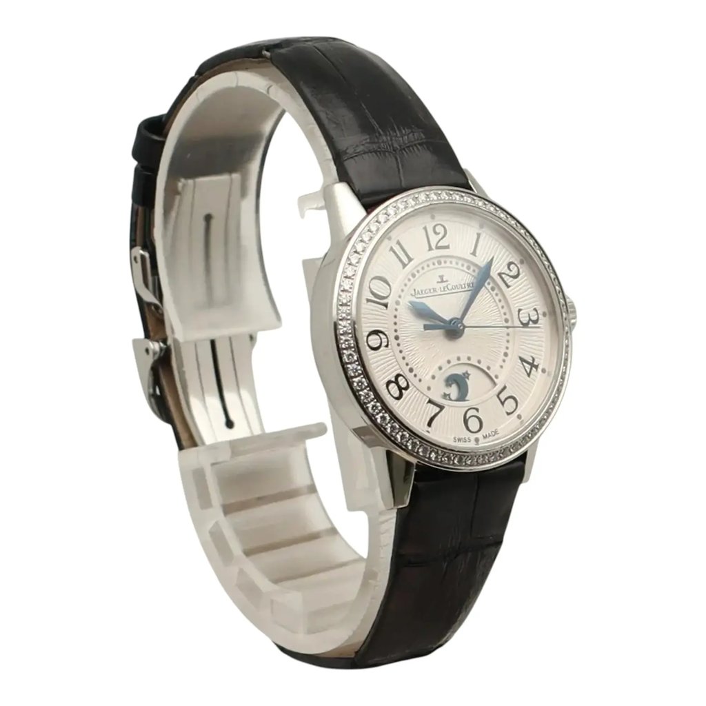 View Of Opposite Crown Facing Side Of Jaeger-LeCoultre Q3468421 Stainless Steel Watch Pre Owned Condition
