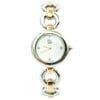 An image of a Wristwatch by ESQ. This Pre Owned item is designed for Women, featuring a Dress/Formal style. It has a Quartz movement and an Analog display with a White dial color. The indices include Non-Numeric Hour Marks. The band is made of Stainless Steel and the case is made of Stainless Steel. The watch has a Round shape with a case size of 22 mm and a case thickness of 7 mm.
