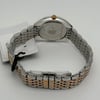 An image of a Wristwatch by Bulova . This New With Defects item is designed for Women, featuring a Casual,Dress/Formal style. It has a Quartz movement and an Analog display with a Rose Gold-Tone dial color. The indices include 12-Hour Dial,Diamond Markers,Roman Numerals,Stick Indexes. The band is made of Stainless Steel and the case is made of Stainless Steel. The watch has a Tonneau/Barrel shape with a case size of 30 mm and a case thickness of 8 mm.