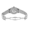 Back View Of {Caseback} Back Case And Open Stainless Steel Band Of Tiffany & Co. CT60 Watch Pre Owned Condition