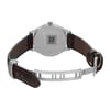 An image of a Wristwatch by Tissot. This Unworn item is designed for Women, featuring a Casual style. It has a Quartz movement and an Analog display with a Silver dial color. The indices include 12-Hour Dial,Roman Numerals,Stick Indexes. The band is made of Leather and the case is made of Stainless Steel. The watch has a Round shape with a case size of 31 mm and a case thickness of 5 mm.