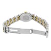 Back View Of {Caseback} Back Case And Open Stainless & Plated Metal Band Of OMEGA 595.0101 Watch Pre Owned Condition