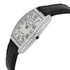 View Of Crown Facing Side Of Franck Muller 1752 QZ D White Gold Watch Pre Owned Condition