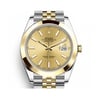 Up Close Front Facing Picture Of Rolex 126303 Stainless Steel Watch Pre Owned Condition