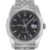 Up Close Front Facing Picture Of Rolex 116200 bksj Stainless Steel Watch Pre Owned Condition