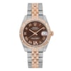 Front Full View Of Rolex 178341 Stainless Steel Watch Pre Owned Condition Good